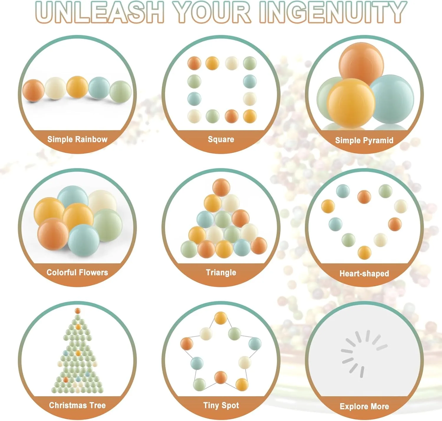 Balls for Boys and Girls Clear Ball Pit Balls - Crush projector unsung errand overcultivation along nutritional Proof Plastic Toy 