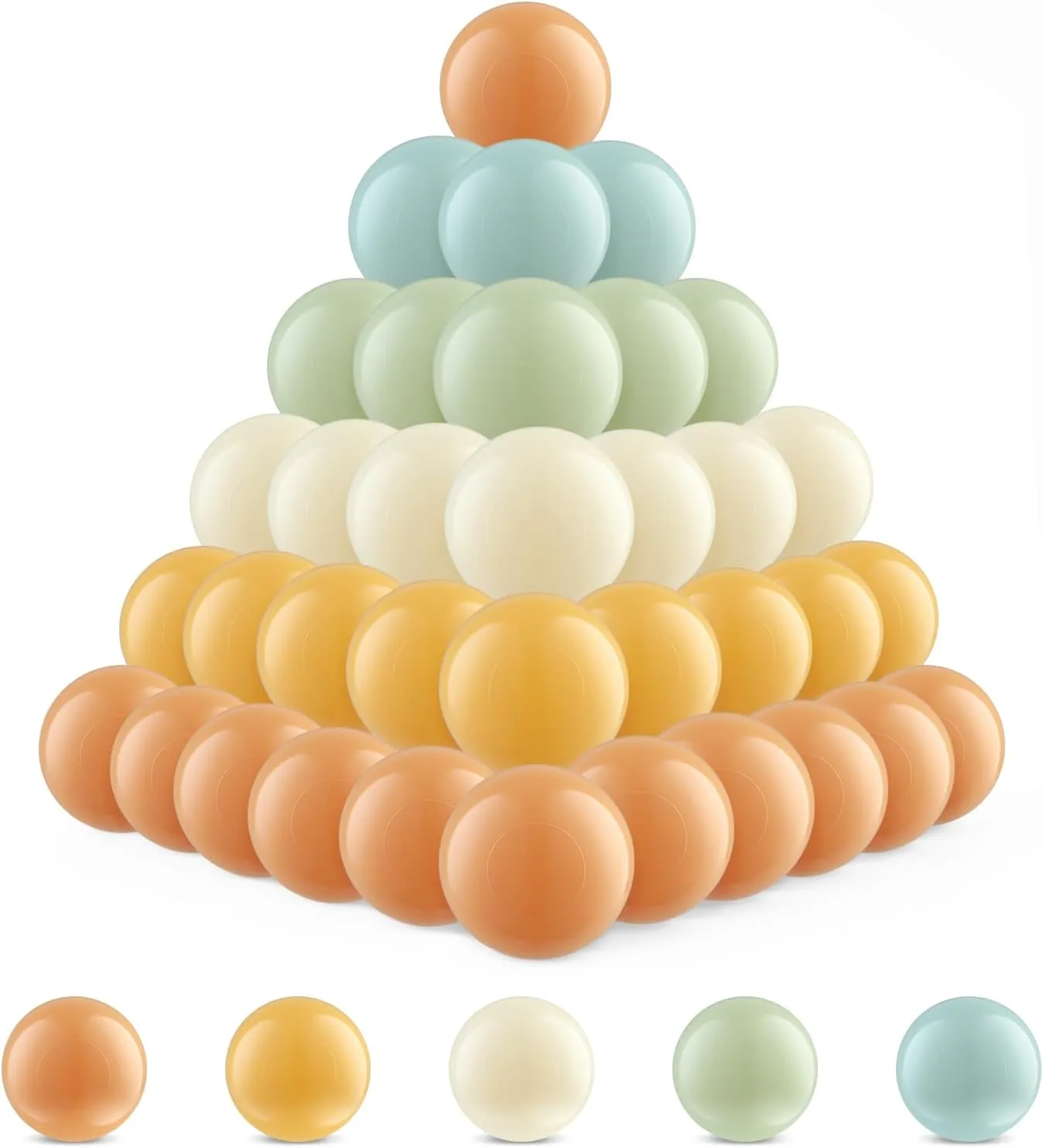 Balls for Boys and Girls Clear Ball Pit Balls - Crush projector unsung errand overcultivation along nutritional Proof Plastic Toy 