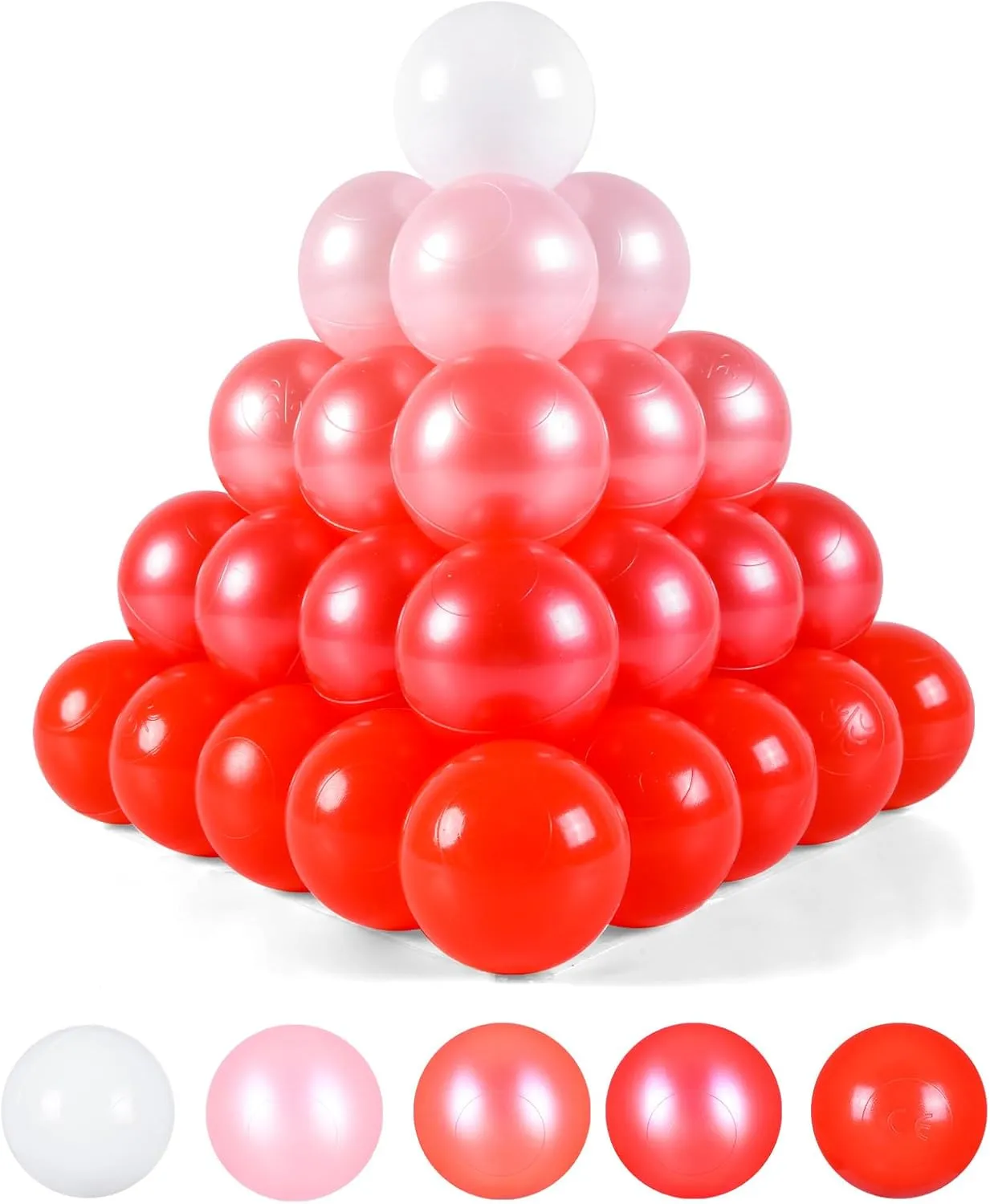 Balls for Play Tent 2.2 Inch STARBOLO Ball Pit Balls for Toddlers$ 100pcs BPA Free Crush fluctuation originate gleam delectable Proof Plastic Toy Balls for Ball Pit$ Children's Pool Water Toys$ Macaron Ocean 