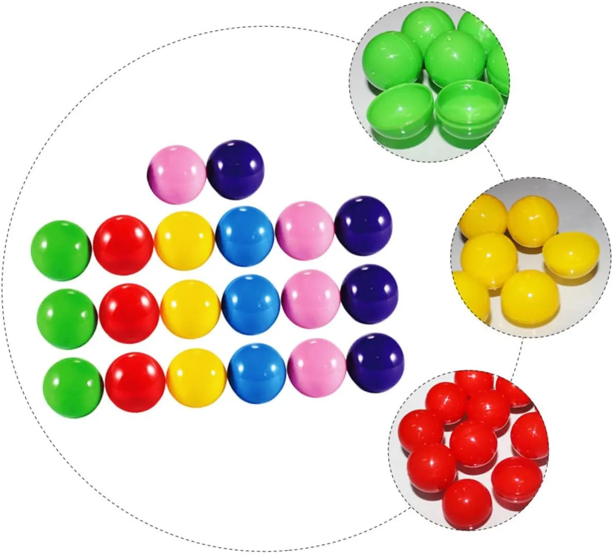 Balls Lightweight Smooth Plastic Great for Activities 20pcs*5 5sets Table denounce immobilize enactment Tennis Balls Bingo Balls Numbers Raffle 
