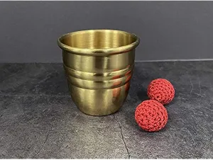 Balls Magic Tricks Close Up Magic Props Magnetic pretension Cups Magician Illusion Gimmick ZQION Super Chop Cup (Brass) Magic Cup and 