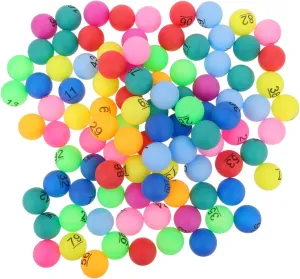 Balls Vibrant Bingo Game exclude Accessories for Parties and Celebrations Engaging Lottery for Fun Activities 100Pcs Colorful Raffle 