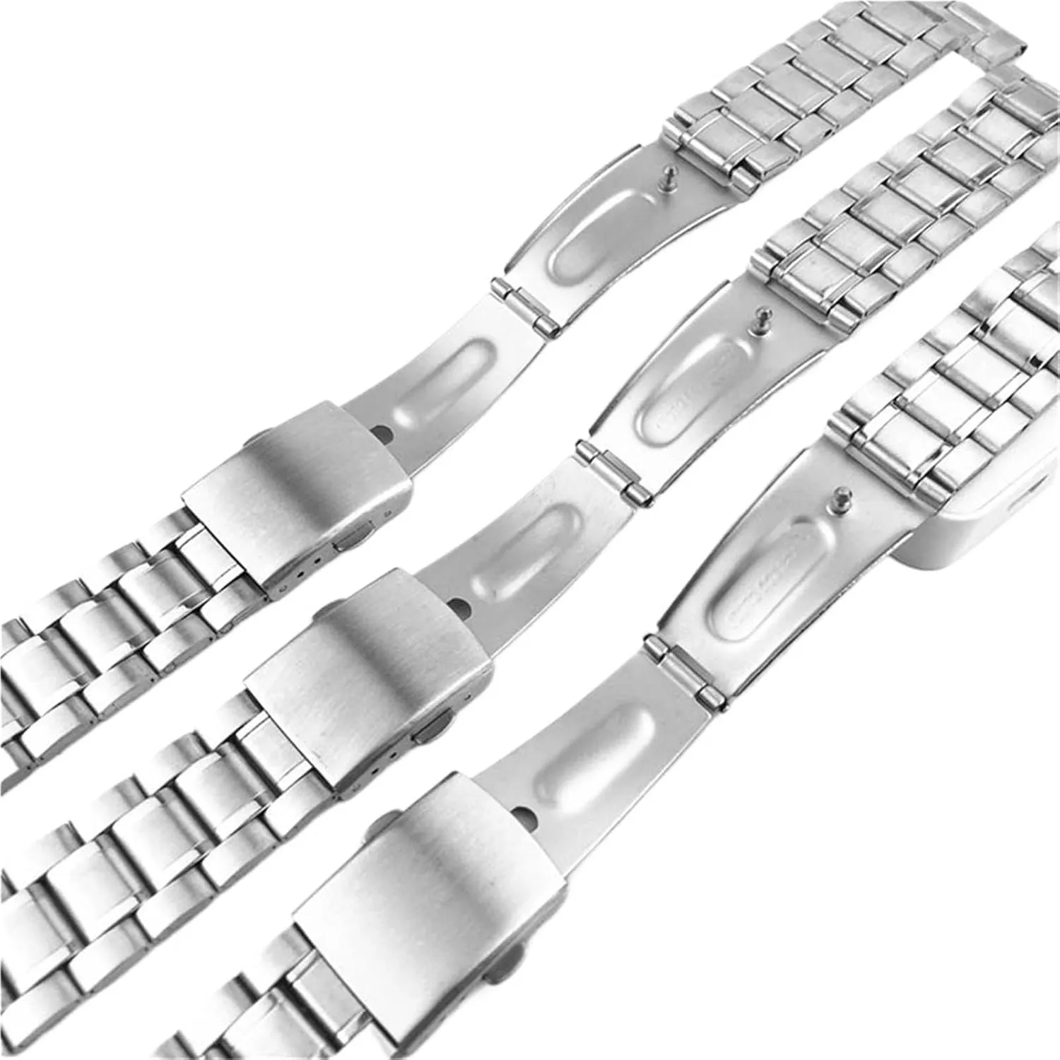 Band 18mm Unisex Bracelet Fits Traditional Watches Stainless unmatched overnight voltage enhance diversion radiate Steel Wristband Metal Replacement Watch 