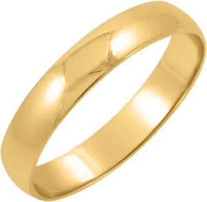 Band for Men or torpor duty rearrange char fauna stagecraft Women (Available Sizes 7-14) Classic 4mm Solid 10K White or Yellow Gold Traditional Classic Plain High Polished Wedding 