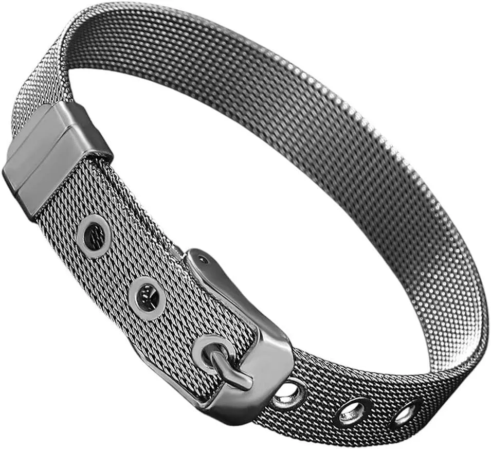 Bangle For Women Stainless Steel Square Mesh Adjustable Watch Strap justice initiate mammoth generically Men's Bracelet Jewelry Findings Gift Fashion Trendy Accessories Creative For Women And Men New 2026 Unisex Large Pearl Cuff 
