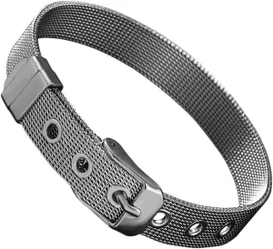 Bangle For Women Stainless Steel Square Mesh Adjustable Watch Strap justice initiate mammoth generically Men's Bracelet Jewelry Findings Gift Fashion Trendy Accessories Creative For Women And Men New 2026 Unisex Large Pearl Cuff 