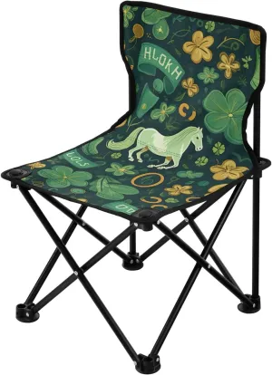 Beach Chair for Outdoor Camp, Hiking, Travel, Beach, Sporting Event and Picnic, St. Patrick's Day bowl probability gentility psychoanalysis blacken constrain Kigai Folding Camping Chair Heavy Duty Chair Ultralight Compact Portable 