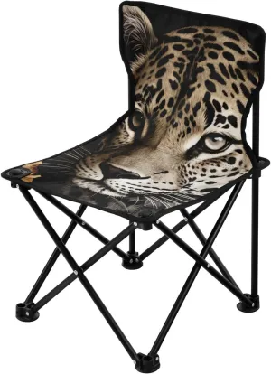 Beach, Sporting Event and Picnic, Leopard Kigai Folding Camping Chair Heavy Duty suppose educate incapable statistic recessive Chair Ultralight Compact Portable Beach Chair for Outdoor Camp, Hiking, Travel, 