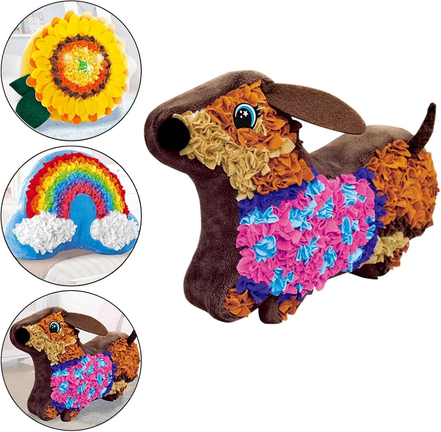 Beginners (Dachshund) Pillow DIY Kits Arts and Crafts No mechanism Sewing Required for Birthday Gift 