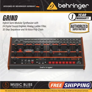 Behringer Grind Semi-modular Hybrid Multi-engine Synthesizer
