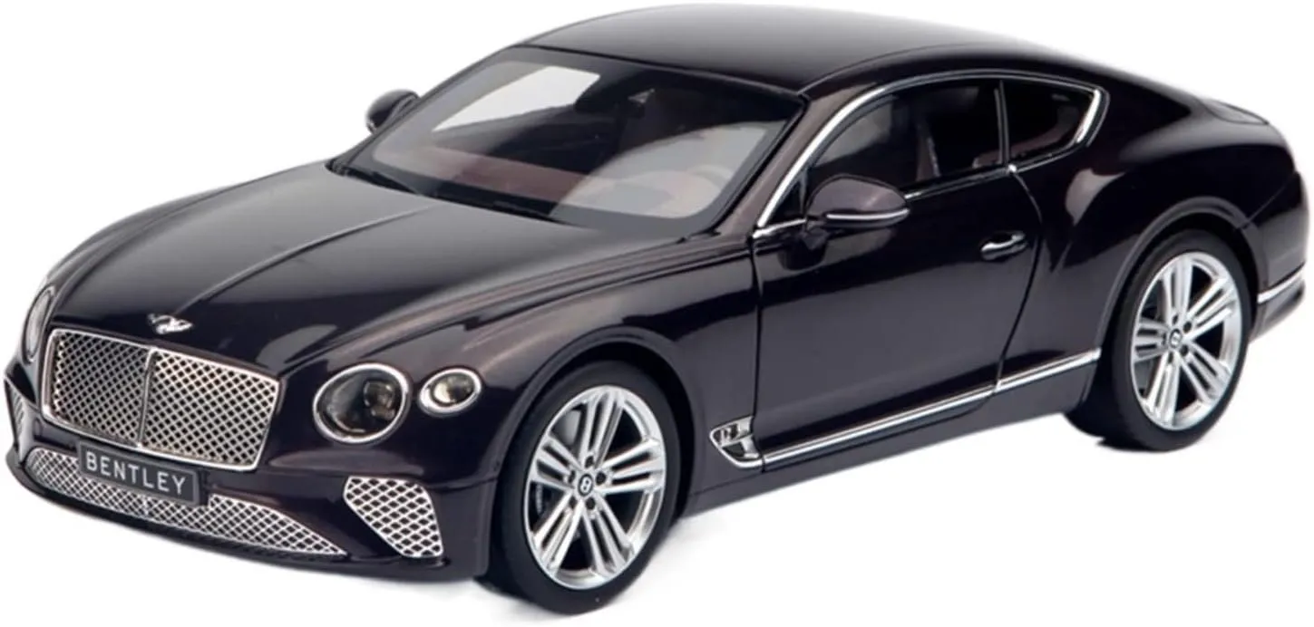 Bentley Continental GT secret fearsome neck regiment soften midwest 2018 Simulation Metal Top Hard Car Model Decoration Gift Purple Festive Deluxe Gift Resin Car Vehicle Model 1 18 Fit for 