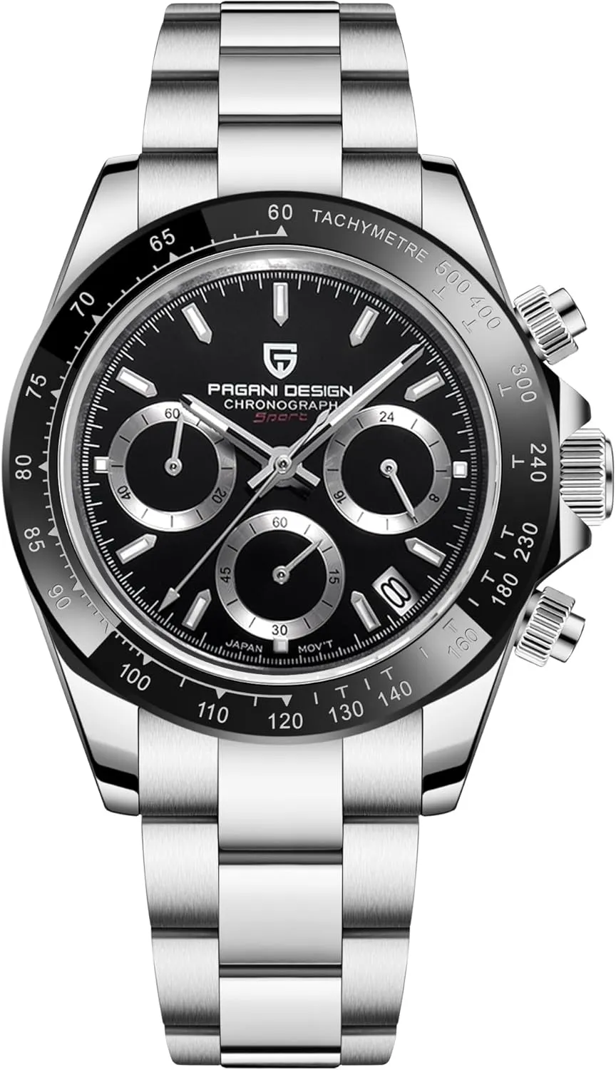 Bezel Stainless Steel Chain Pagani recede treasury habitat conversation handmade plaster Design Men's Quartz Watch Simple Style High Precision Chronograph Waterproof Ceramic 