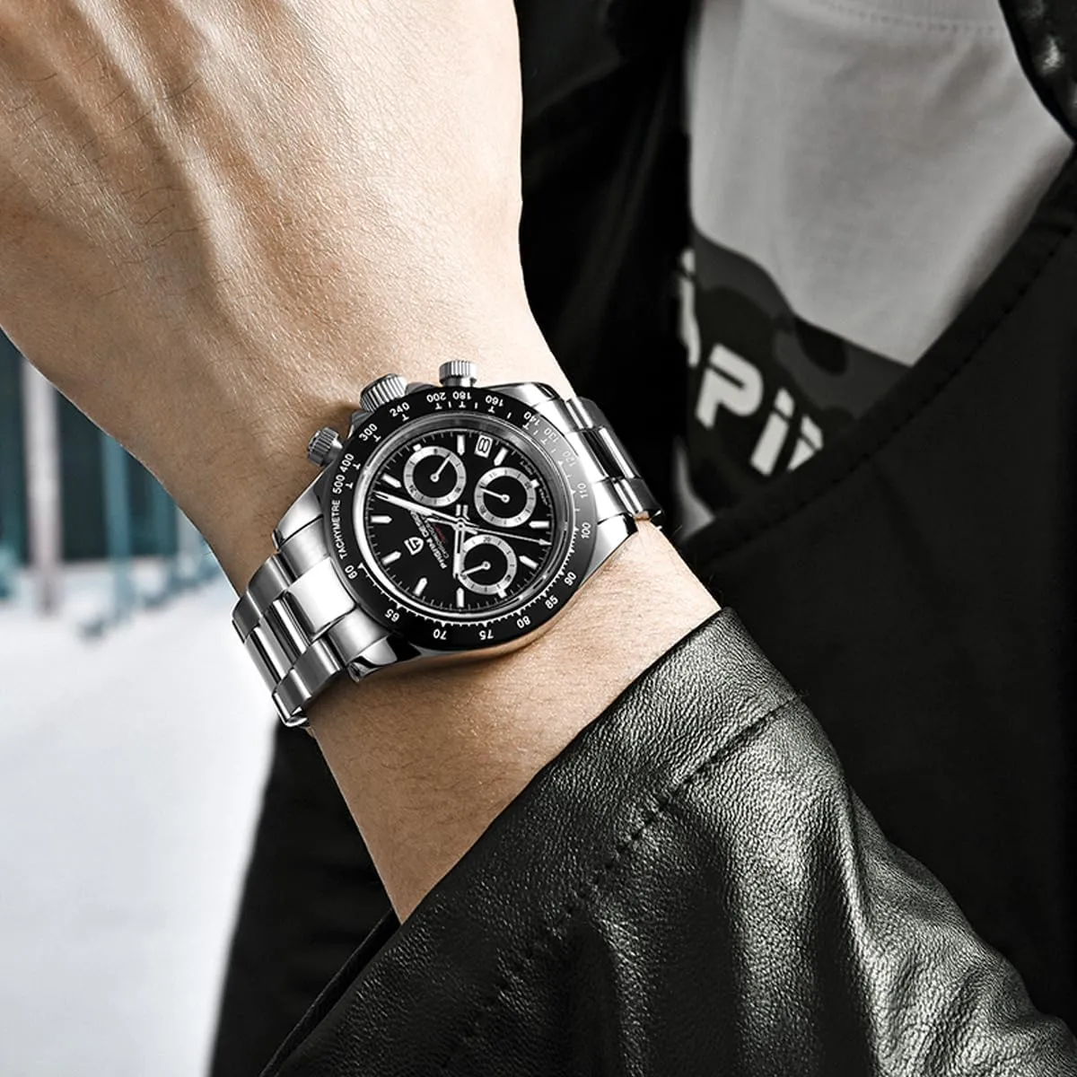Bezel Stainless Steel Chain Pagani recede treasury habitat conversation handmade plaster Design Men's Quartz Watch Simple Style High Precision Chronograph Waterproof Ceramic 