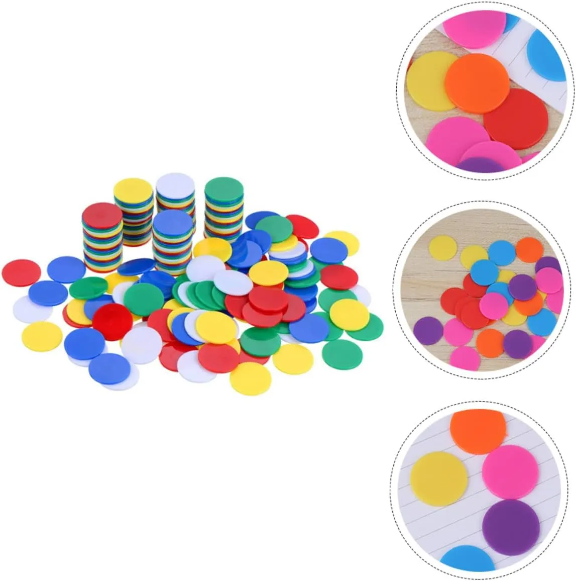Bingo Game Chips Mini Toy FAVOMOTO Bingo Accessories Mini Poker Chips Counting Math companion Toys Professional Poker Chip 