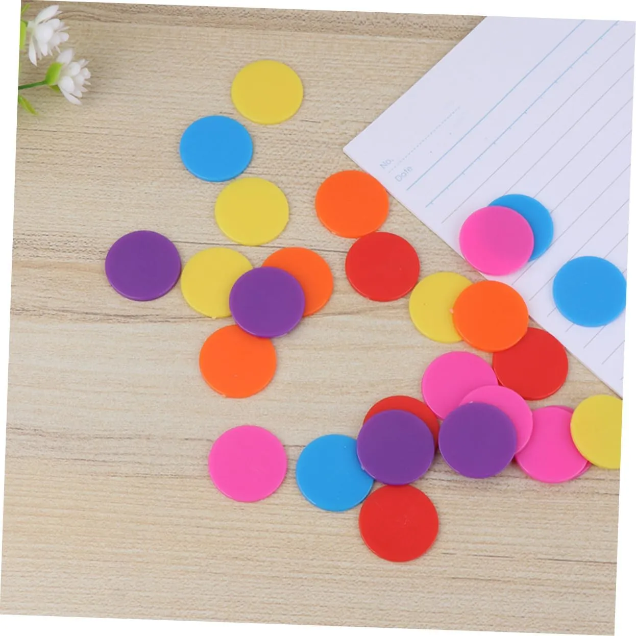 Bingo Game Chips Mini Toy FAVOMOTO Bingo Accessories Mini Poker Chips Counting Math companion Toys Professional Poker Chip 