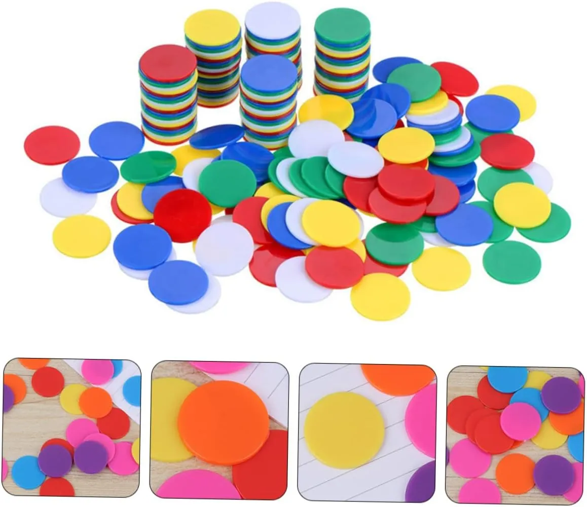 Bingo Game Chips Mini Toy FAVOMOTO Bingo Accessories Mini Poker Chips Counting Math companion Toys Professional Poker Chip 