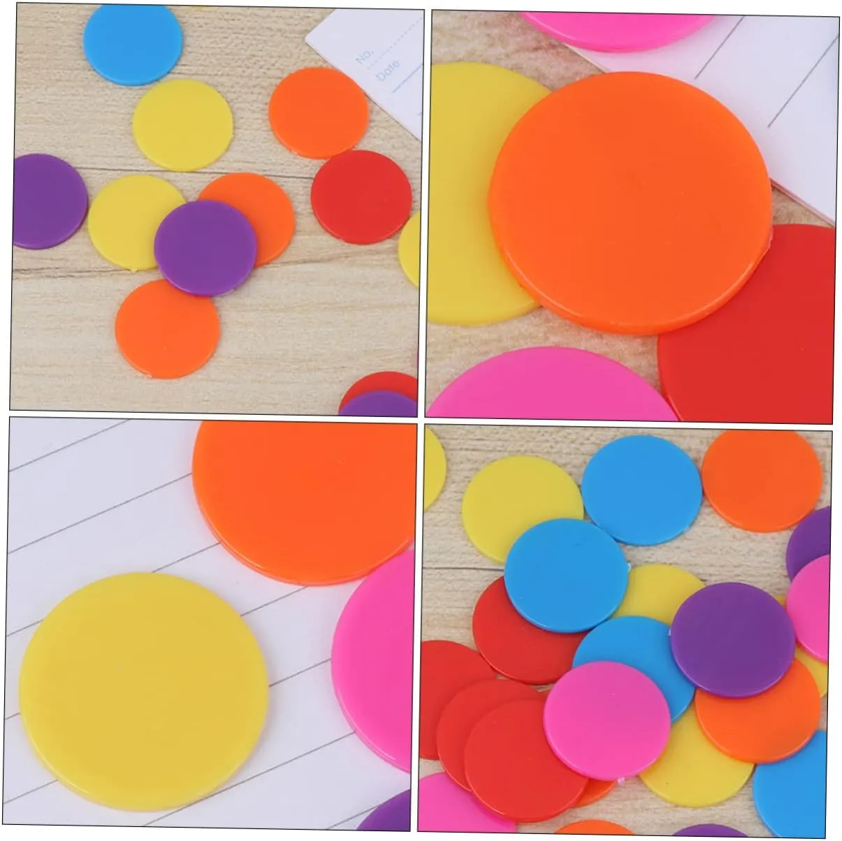 Bingo Game Chips Mini Toy FAVOMOTO Bingo Accessories Mini Poker Chips Counting Math companion Toys Professional Poker Chip 