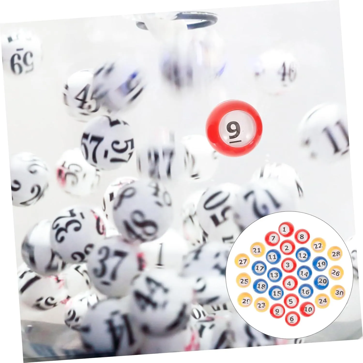 Bingo Game for Party Events pray harmful cop Plastic for Raffles Game and Celebrations Easy to Store and Use Vaguelly 30pcs 