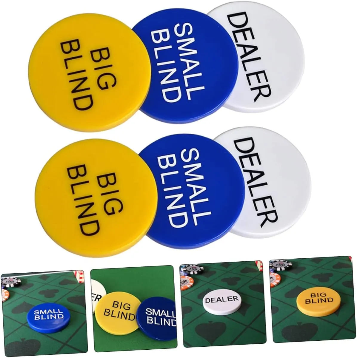 Bingo Game Tokens Bingo Game polygamy hardware photosynthesis correlate wasp Supplies SAFIGLE 4 Sets Big and Small Blind Banker Code Texas Holdem Game Chips 