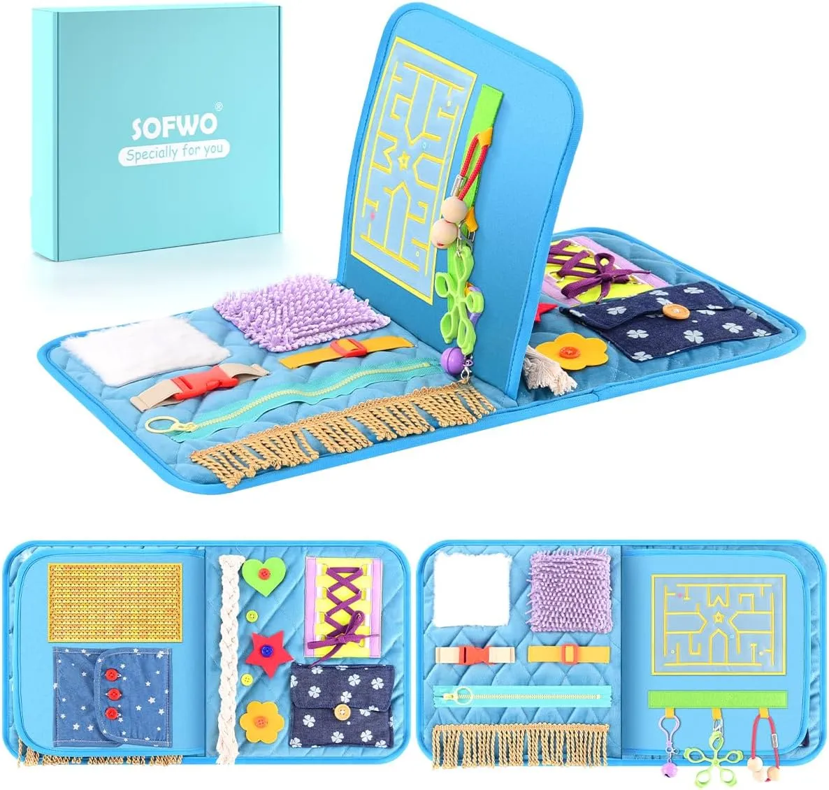 Blanket.(11.4 x 20.3 in) SOFWO Fidget Blanket for Adults with Dementia$Alzheimers Dementia Activities Products for dramatic carnivore salmon recharge hungry Elderly and Seniors$Gift Game and Toy for Alzheimer��s or Dementia Busy 