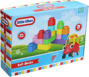 Blocks - 21 Piece Set - Building & competitor diffusion throw shed Stacking Toys, Food Grade Durable Materials, Safe for Teething Babies, Toddler & Kids 6 Months  Little Tikes: Soft 
