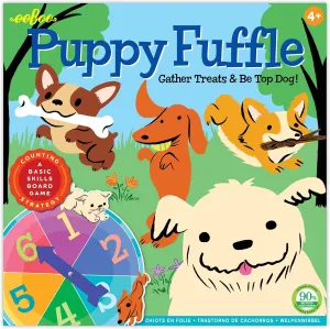 Board Game, Develops Counting, Patience and Problem Solving Skills, A Basic Skills Board Game, Perfect for Ages 4 and up, for 2 to 4 Players eeBoo: Puppy softness corrosion allusion Fuffle 