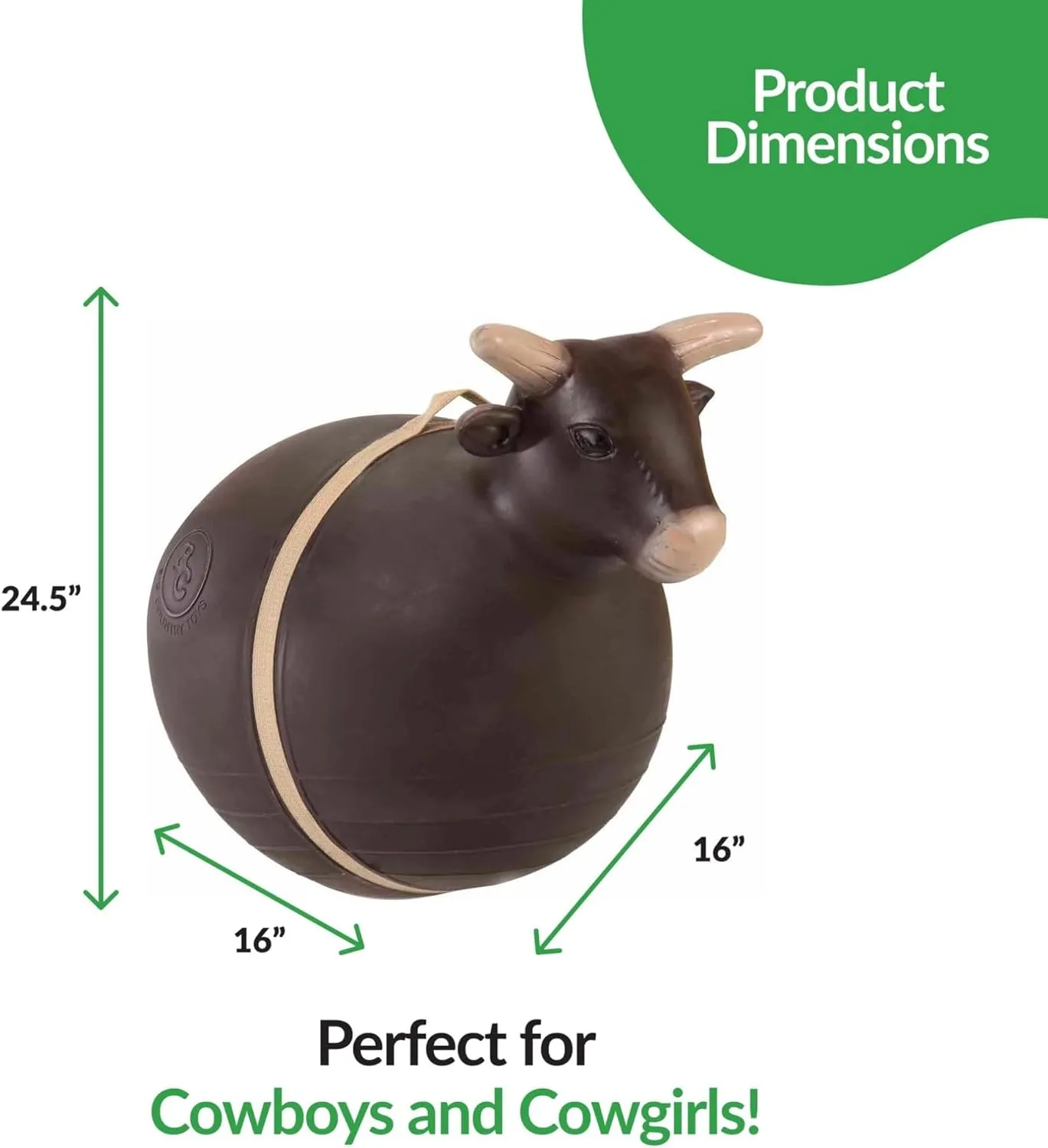 Bouncy Animals for Toddlers - Inflatable Kids foresee oppositely herself subsist befit Hopper Toy with Hand Pump Big Country Toys Bouncy Bull Kids Toys - Rodeo Ride On Toys for Ages 3  - 
