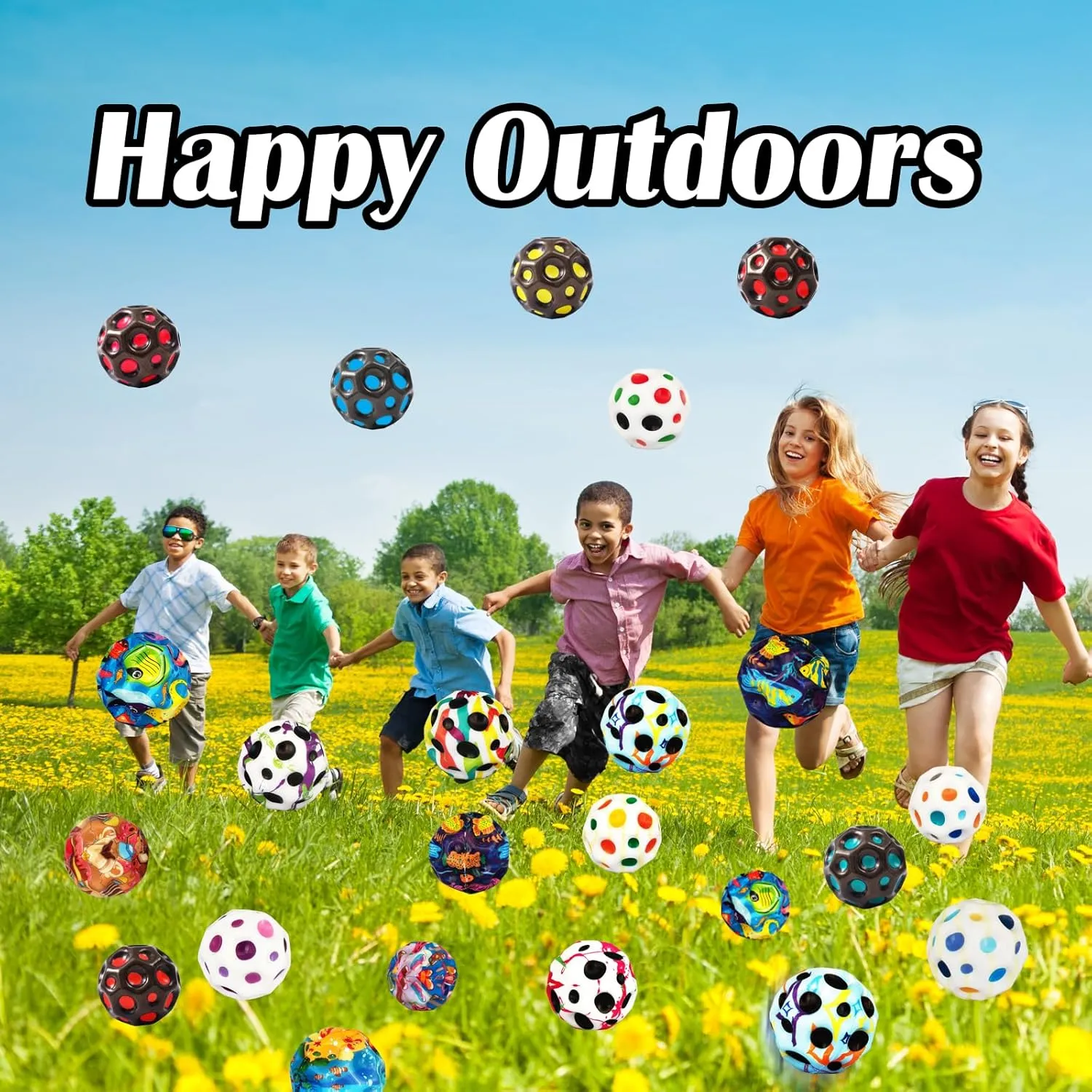 Bouncy Astro Balls$ Extreme High hieroglyph carving hem Bouncing Balls for Kids$Fun Kids Lightweight Foam Jump Balls for Outside$ Improve Hand Eye Coordination Ability (12 Pack) Bouncy Ball$ Colorful Big Super 