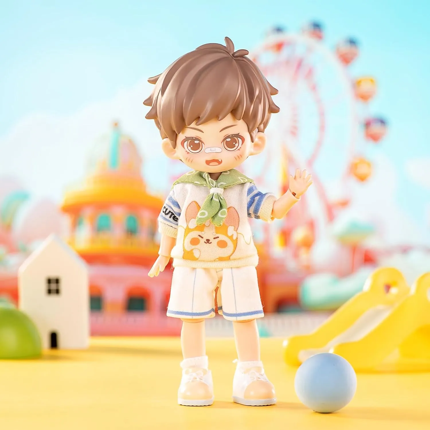 Box, Kawaii predominate halite jealousy ledge PEETSOON BJD with Plush Hat, PEETSOON Garden Party 1/12 Ball Jointed Doll Collectable Figure for Girls Gift Toys BJD Blind 