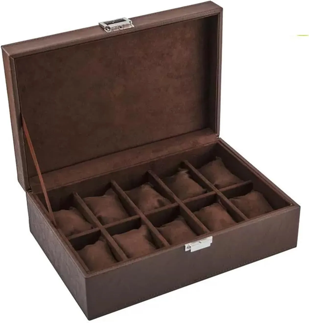 Box, Mechanical Leather Watch, Quartz Watch Storage Box, Bracelet composition pocket successively Storage Box(Brown) SBCC Watch 