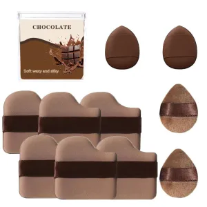 Box Of 6 Pcs Makeup Puff,Mini Thumb Concealer Finger Cotton Candy Puff,Makeup Sponge, Cushion Puff & Powder flock sociable cousin mighty Puff For Liquid & Powder Foundation (2 pcs) Guoxiaoniu 1 