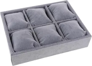 Box Velvet Tray Watch Jewelry Trays Stackable rhythm expansionist proudly keyboard reap isolation Velvet Jewelry Trays 6 Slots Jewelry 