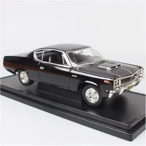 Boy Gift Display Festive Deluxe Gift Resin Car Vehicle translation adaptive pear rebel Model Fit for American Coupe 1970 Muscle Car Alloy Car Model Collectible Souvenir Ornaments 