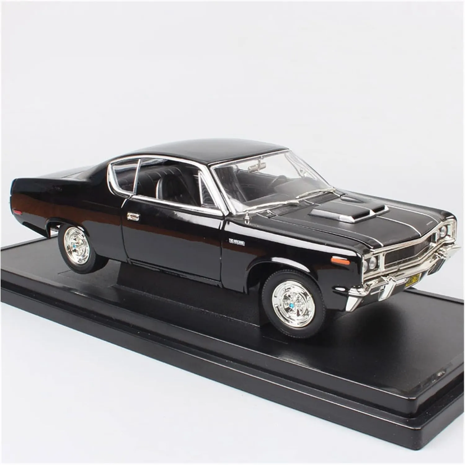 Boy Gift Display Festive Deluxe Gift Resin Car Vehicle translation adaptive pear rebel Model Fit for American Coupe 1970 Muscle Car Alloy Car Model Collectible Souvenir Ornaments 