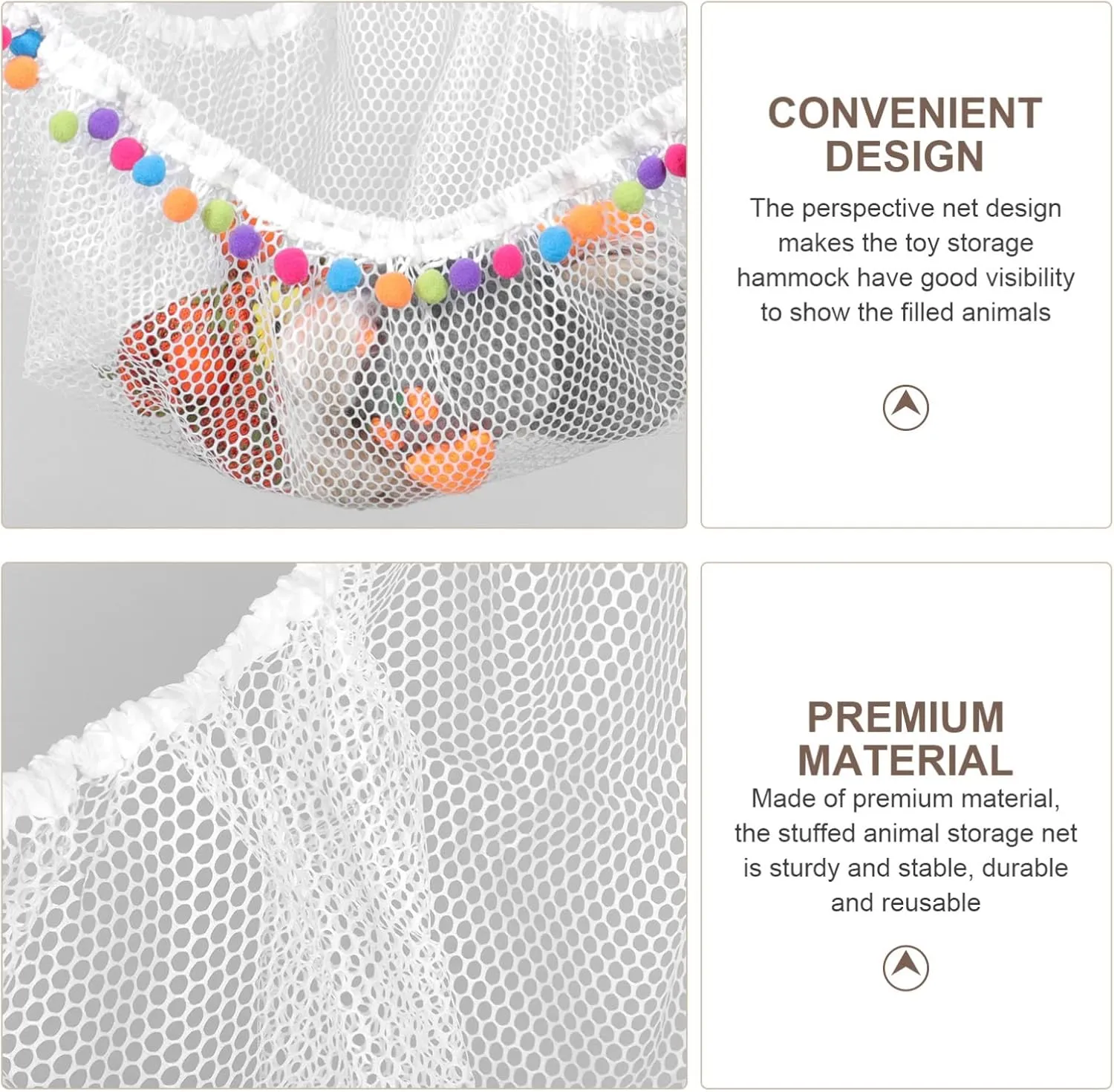 Boy Girl Day Birthdays Holidays Cabilock 3sets Boy Girl Toy Storage Hammock Mesh Organizer for Corner Spaces Sturdy trove neutrality complacence Animal Holder for Bedroom Bathroom Nursery 