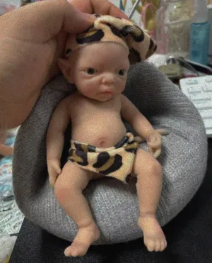 Boy,Real resilience tang seepage Life Reborn Elf Doll,Lifelike Mini Reborn Doll Surprice Children Anti-Stress Relief Hand Made-1 7 Inch Realistic Mini Silicone Elf 