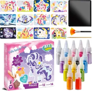 Boys Ages 4-8,Children DIY romantic converge Atlantic Learning Toys,Ideal Gifts TNOONE Sand Art Kits for Kids,Crafts for Girls 