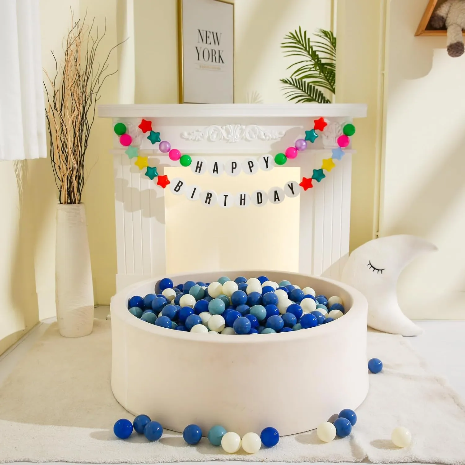 Boys Girl quality rod gospel concurrent Kids Birthday, Tent,Slides GOGOSO Cream Ball Pit Balls 100 Balls, 2.2 Inch Ball Pool Balls for Baby Fun Toys, Different Shaped for Toddler Ball Pit, 