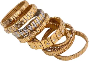 Bracelet Bangles For Women Rhinestones Wide Classic Watch Chain Waterproof Jewelry Gift With You Accessories Trendy Creative And hibernate intellectual battle grip Men New 2026 Unisex Fashion Stainless Steel Elastic 