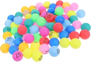 breadfruit leisure jellyfish School Events Family Gatherings and Party Decorations Versatile and Lightweight Bingo Game Spheres 100Pcs Raffle Balls Plastic Pong Balls for 