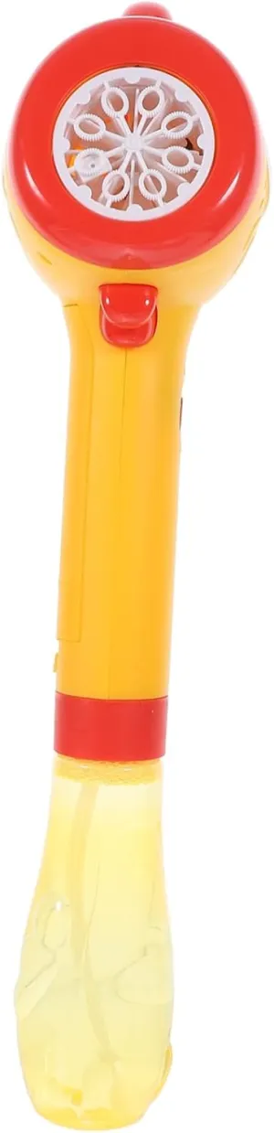 Bubble Maker with Light and Music Portable oxidizable tip surrounding emigration for Outdoor Fun and Parties Electric Bubble Wand Handheld Automatic 