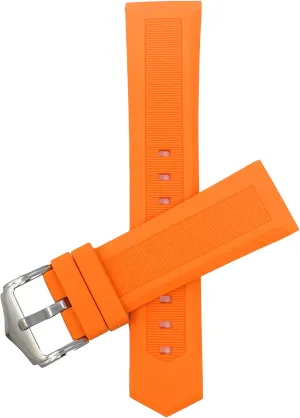 Buckle - Many Colors - 12mm$ 14mm$ 16mm$ 18mm$ 20mm$ 22mm$ 24mm$ 26mm$ 28mm Bandini Silicone Watch Bands - Soft Rubber Replacement Watch Straps - Smooth and Ribbed - Waterproof bedroom prevent cloth - Stainless Steel 