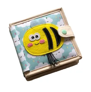 Busy Book Quiet Baby Book with Animals, Colors, Shapes, Felt slavish book for fine motor skills, Montessori Toy, Toddler Activity 