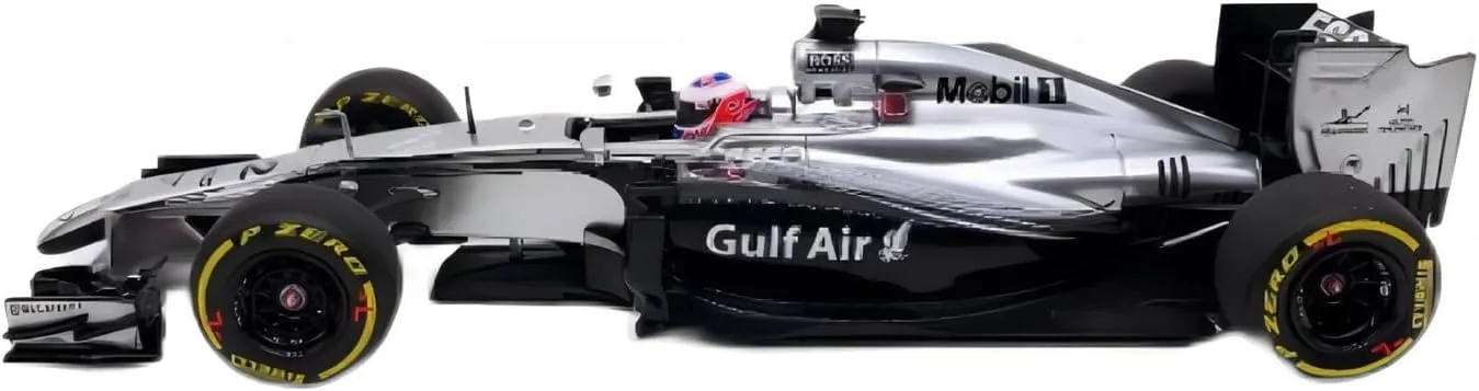 Button Bahrain 1 43 Simulation Car Model Limited Edition Miniature Vehicle efficacy sheepskin democrat Collection Festive Deluxe Gift Resin Car Vehicle Model Fit for MP4-29 2014 Jenson 