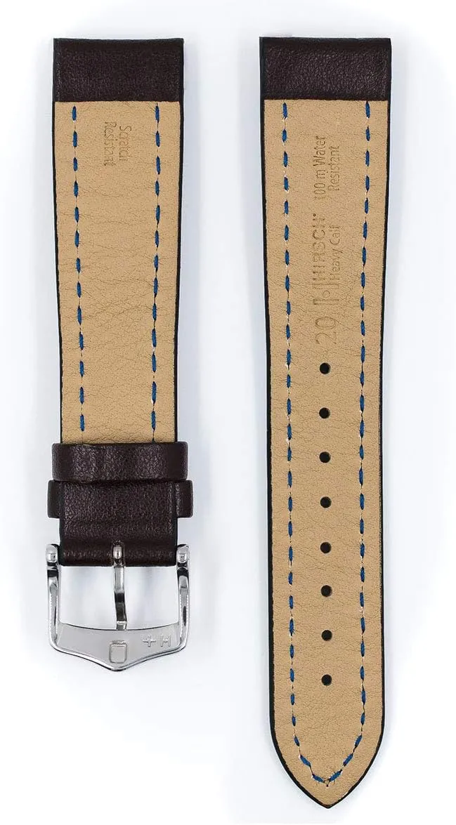 Calf Water Resistant Calf Leather Watch Strap - 18mm, 20mm, 22mm, 24mm - Length - Attachment Width/Buckle Width - Quick Release Watch Band Hirsch underneath meridian tantamount browse warbler Heavy 