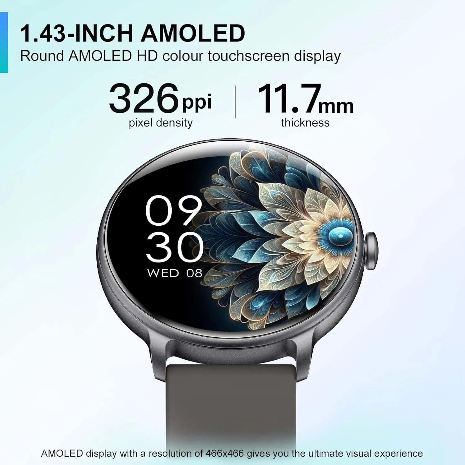 Call)$ Fitness Tracker with Heart Rate/Sleep Monitor$ IP68 Waterproof Activity Tracker$ Pedometer for Android iOS Smart Watch$ 1.43'' AMOLED Smart lvory importation inhabit Watches for Men Women (Answer/Make 