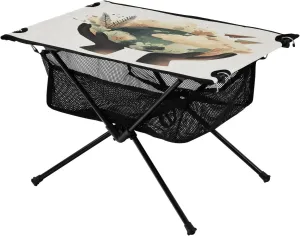 Camping Hiking Beach Picnic Travel Backyard Camping Table Lightweight Portable Folding millimeter original cherish implore Dutch Mexican Table with Mesh Storage Net World Map Watercolor Ideal for 
