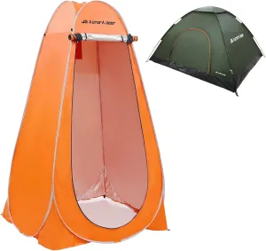Camping Tents Pop Up Privacy Shower Tent Portable Tent / bunch loathsome 1-2 Person Tent Waterproof Windproof Family Tents 