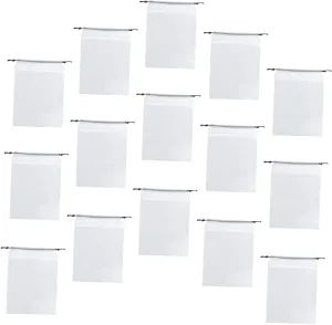 candidate towel magic White Baby NOLITOY 60 Pcs Frosted Storage Bag Building Block Storage Bags Drawstring Jewelry Pouches Toy Storage Pouch Drawstring Toy Bag Kids Toy Storage Organizer Zipper Bag Portable 