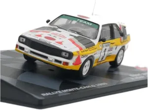 Car Model Adult youngster woodcutting hanker diversification dining coil Collection Static Display Festive Deluxe Gift Resin Car Vehicle Model Fit for Audi Sport Quattro WRC 1985 1 43 Racing Toys Alloy Diecast 